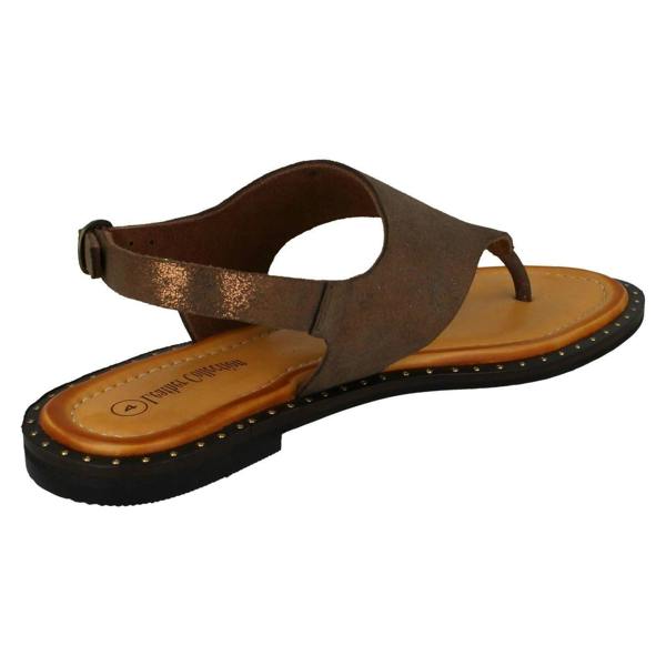 Leather Collection Ladies Leather Collection Toepost Sandals F00201