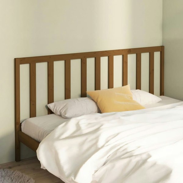 Berkfield Bed Headboard Honey Brown 186x4x100 cm Solid Wood Pine