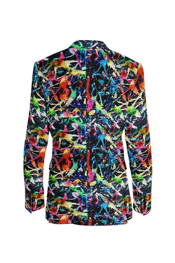 PAINT SPLATTER PRINT JACKET - Premium Men's Patterned Shirt by Claudio Lugli | Bold Design, Tailored Fit, Best Printed Shirts
