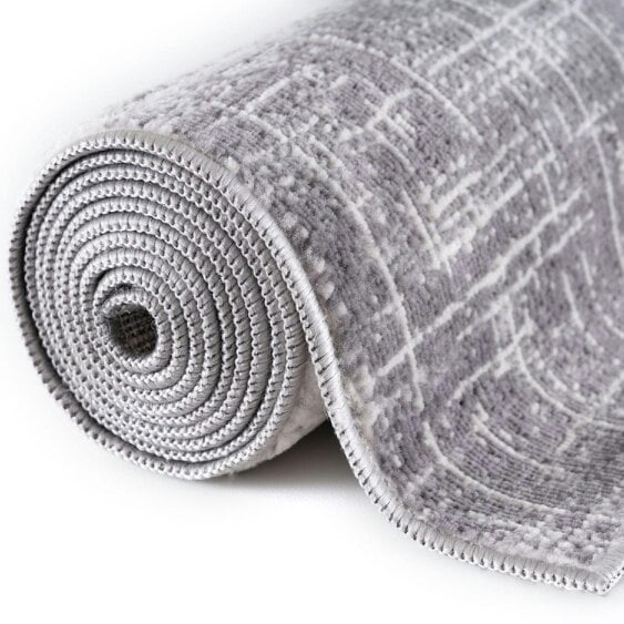 The Rugs Rustic Grey Scandi Design Rug