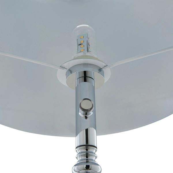 Lustre Polished Chrome LED Rechargeable Floor Lamp