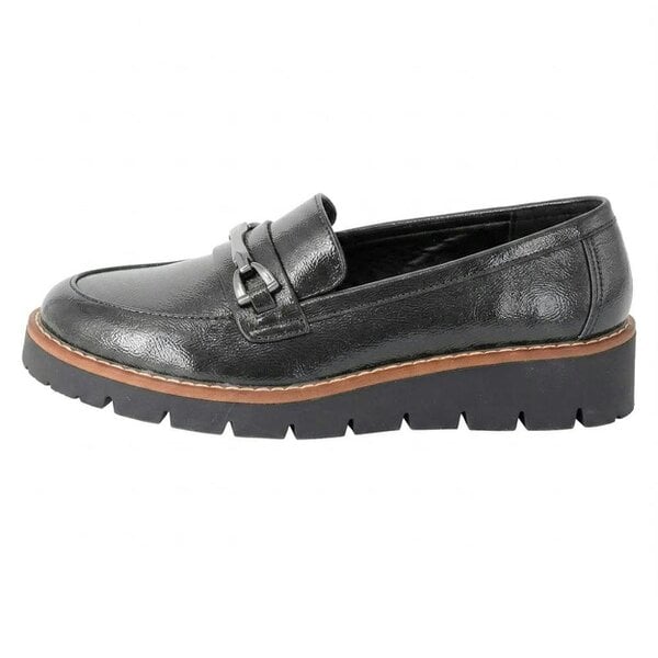 Cipriata Womens/Ladies Miranda Saddle Trim Court Shoes - Black