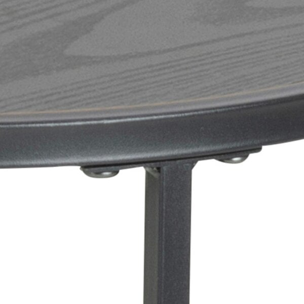 Wyld Haus El Paso Black Metal Small Round Side Table