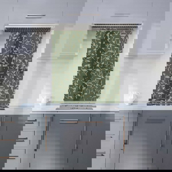 Warren Reed - Designer Green Shrub With Leaves Kitchen Splashback