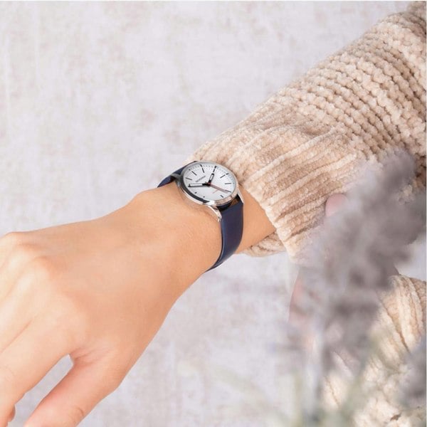 Sekonda Modern Nordic Blue Leather Strap Watch 40484