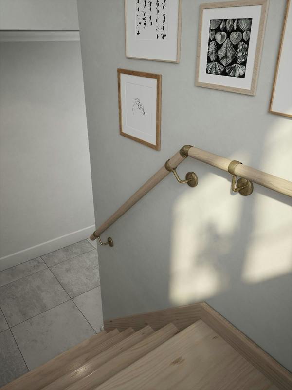 Handrails Direct Ryton Teak Half Turn Handrail