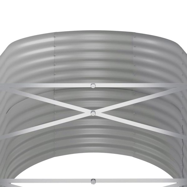 Berkfield Garden Raised Bed Powder-coated Steel 152x80x68 cm Grey