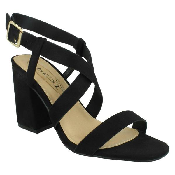 Spot On Ladies Spot On Strappy Heeled Sandals F12011