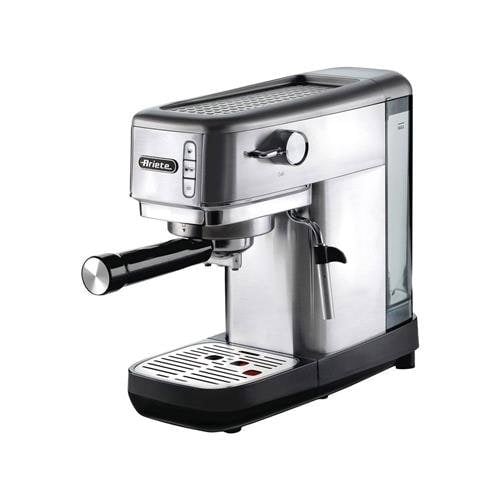 Ariete Slim Metal Espresso Coffee Maker 1300W Brushed Stainless Steel