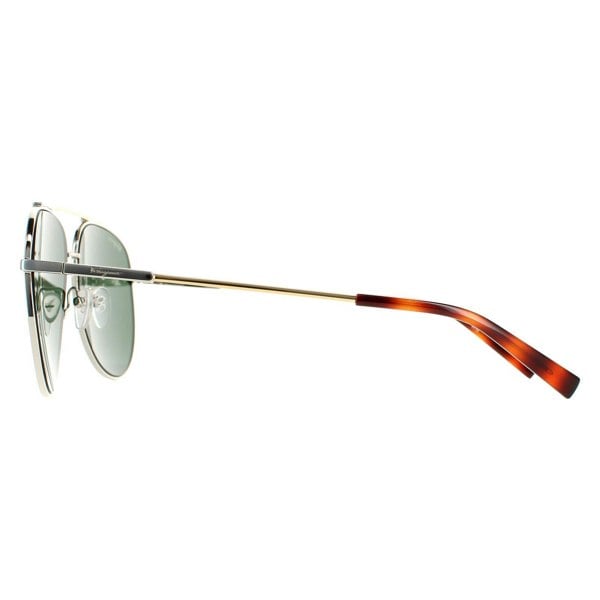Salvatore Ferragamo Sunglasses SF265S 723 Gold Tortoise Green