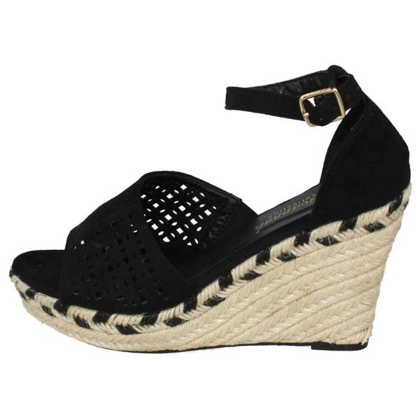 Savannah Ladies Savannah Wedge Open Toe Summer Sandals