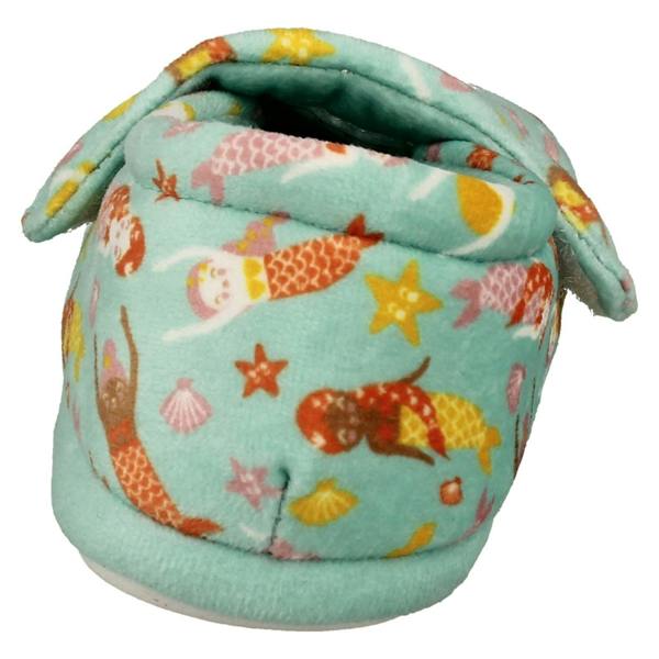 Clarks Childrens Clarks Print Detailed Slippers - Fluffy Snug T
