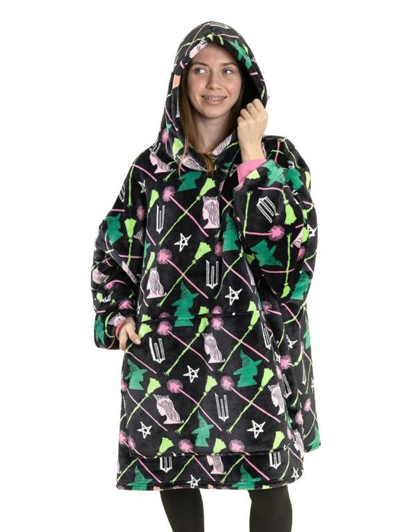 Wicked Womens Multicoloured Character Blanket Hoodie (One Size)