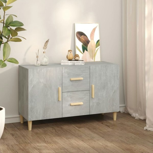 Berkfield Sideboard Concrete Grey 100x36x60 cm Engineered Wood