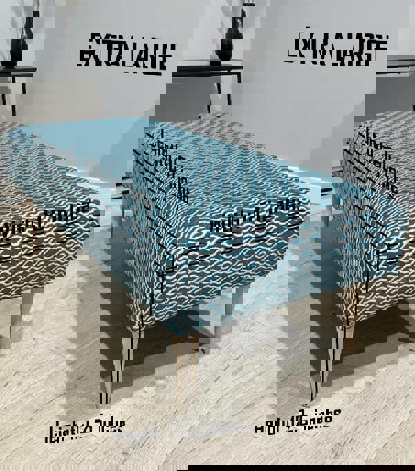 PREMIUM PATTERN FABRIC FOOTSTOOL POUFFE FOOTREST TABLE - ISTOOLS