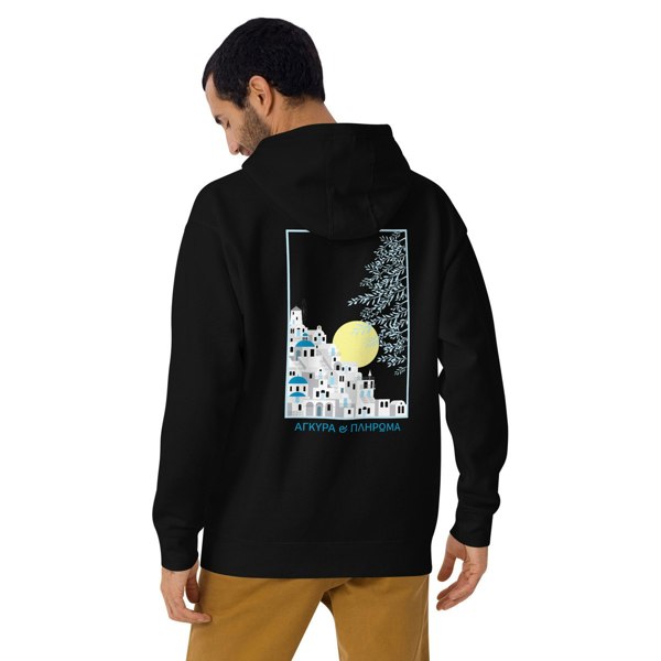 ANCHOR & CREW Santorini Landmark Cotton Blend Hoodie