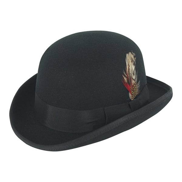 Gamble & Gunn Black Wool Bowler Hat Gamble & Gunn