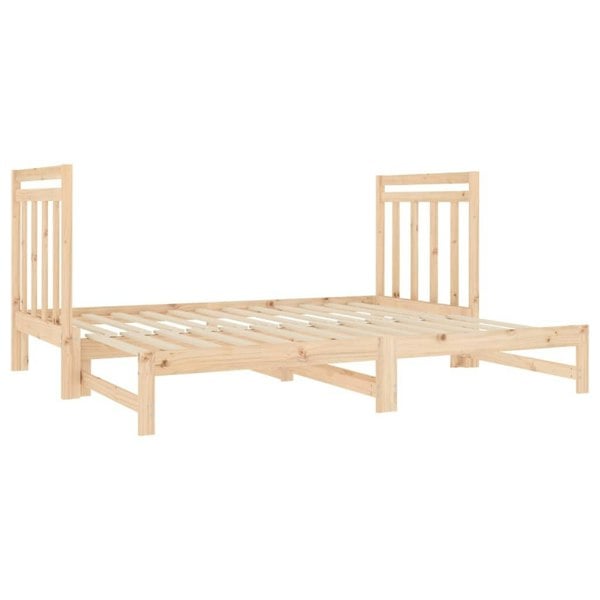 Berkfield Pull-out Day Bed 2x(90x190) cm Solid Wood Pine