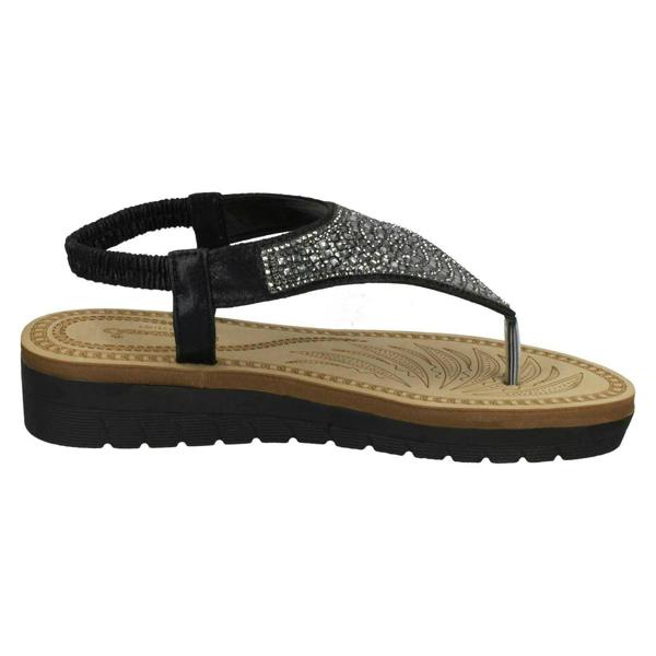 Savannah Ladies Savannah Mid Wedge Toepost Sandals