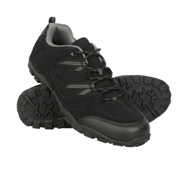 Mountain Warehouse Mens Outdoor III Suede Walking Shoes - Black