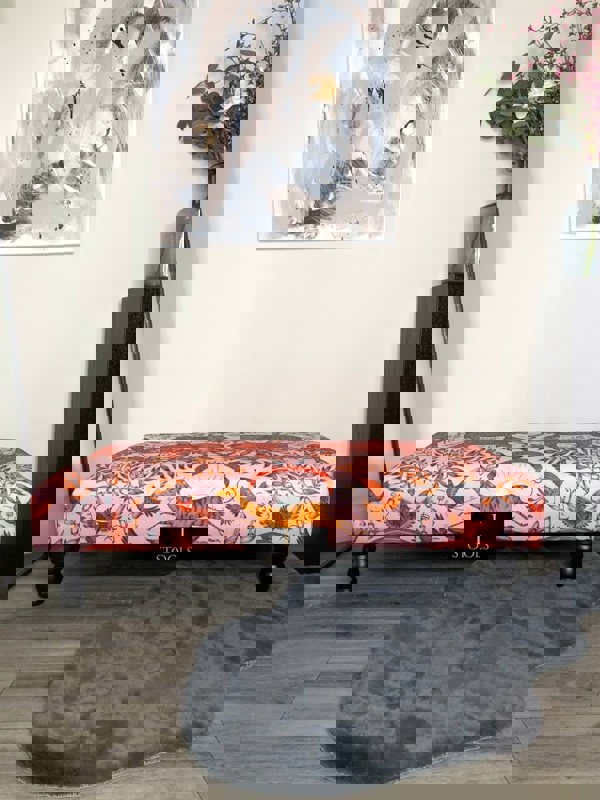 Printed multicolour Fabric Bespoke Footstool - ISTOOLS