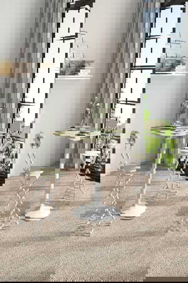 Living and Home 3pcs Square Table and 2 Chairs Set Indoor Outdoor Bistro Dining Set