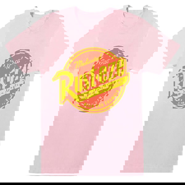 Disney Womens/Ladies Cars Rust-Eze Logo Cotton Boyfriend T-Shirt - Baby Pink