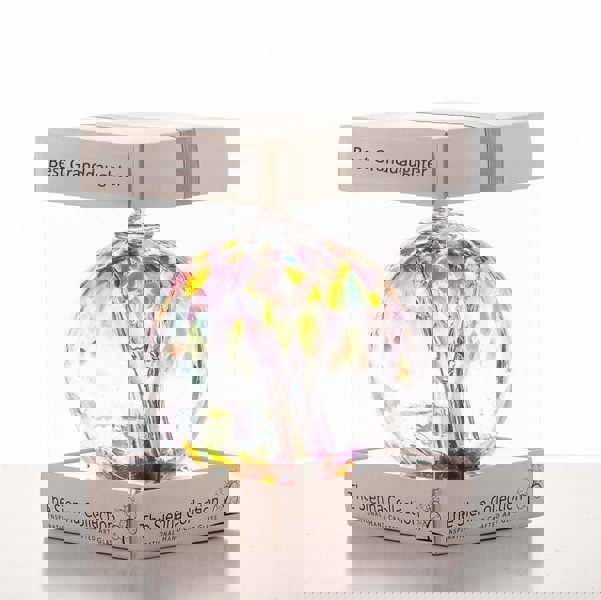 10cm Spirit Ball - Best Granddaughter - Multicoloured Pink