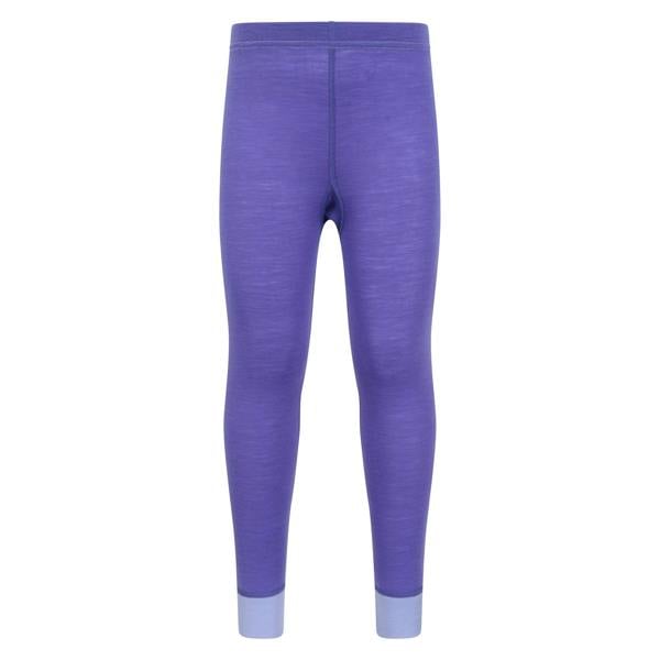 Mountain Warehouse Childrens/Kids II Merino Wool Base Layer Bottoms - Purple