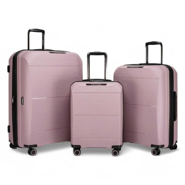 Eagle Luggage Expandable Hard Shell PP 8 Wheel Luggage Travel Cabin Holiday Bags Suitcase Set