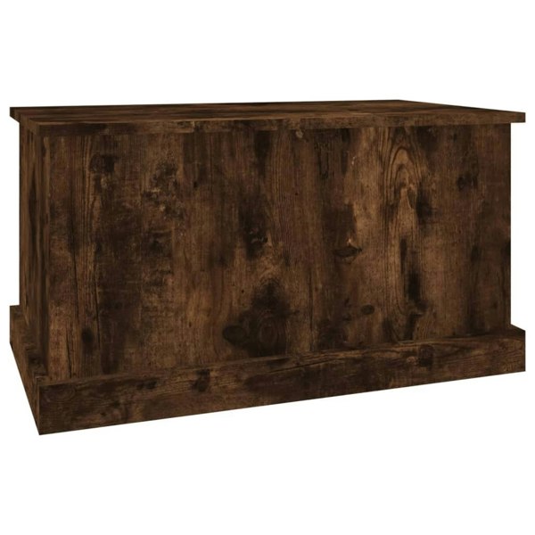 Berkfield Storage Box Smoked Oak 70x40x38 cm Engineered Wood