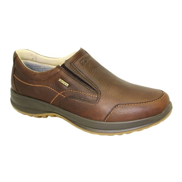 Grisport Mens Melrose Waxy Leather Walking Shoes - Brown