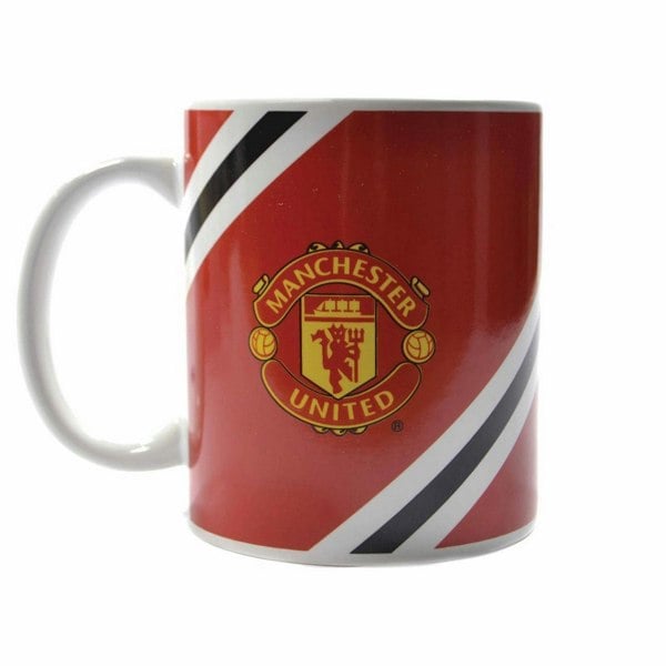 Manchester United FC Core Stripe Mug - Red/Black/White