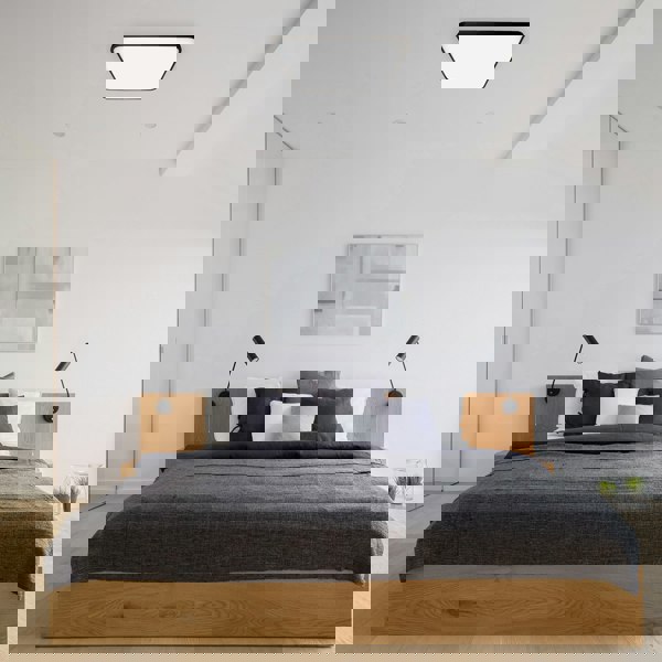 Milagro Fabio LED Ceiling Lamp  Black 23W(150W) 37cm Great Value Stylish Lifetime Light Source