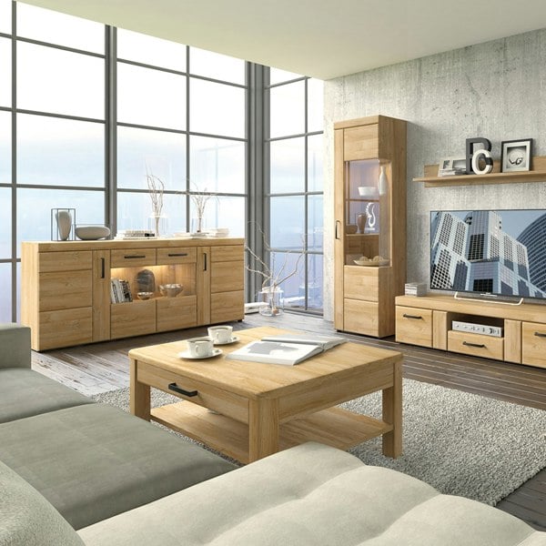 Furniture To Go Cortina 1 Drawer Coffee Table in Grandson Oak