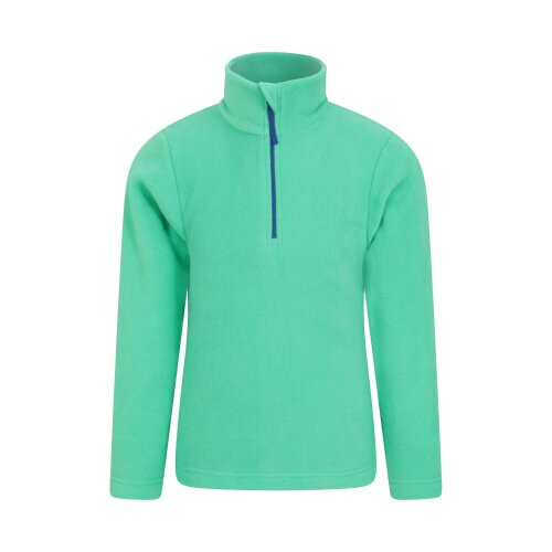 Mountain Warehouse Childrens/Kids Camber II Half Zip Fleece Jacket - Dark Green