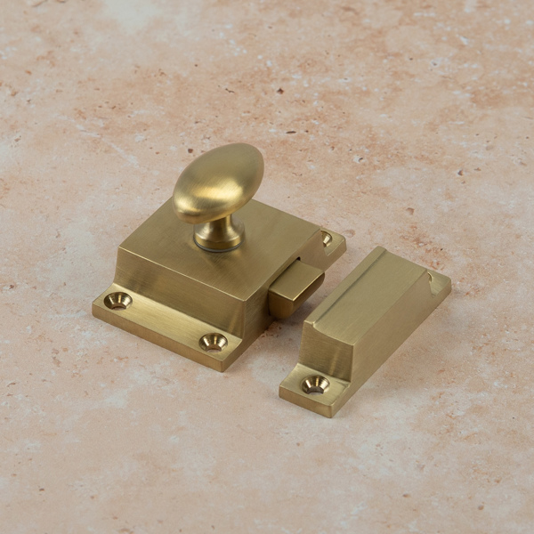 Handle & Home Satin Brass Cabinet Latch