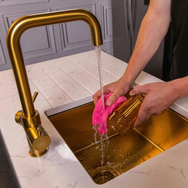 Flode Kyld 4 in 1 Instant Boiling & Cold Water Tap with Filtered Chilled Water |  Brushed Gold Finish