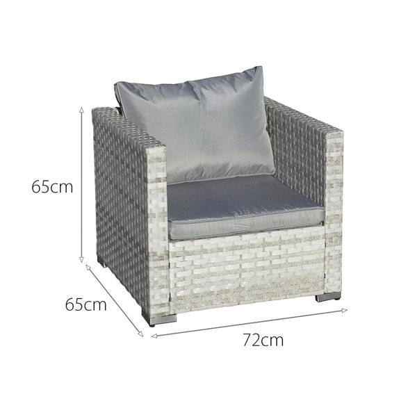 malta rattan 10 seat rising firepit u shape set in dove grey with 2 footstools