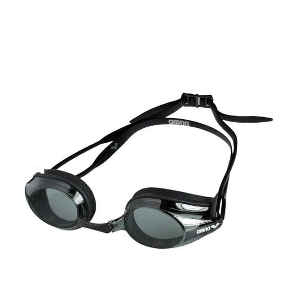 Arena Unisex Adult Tracks Clear Swimming Goggles - Smoke/Black - 