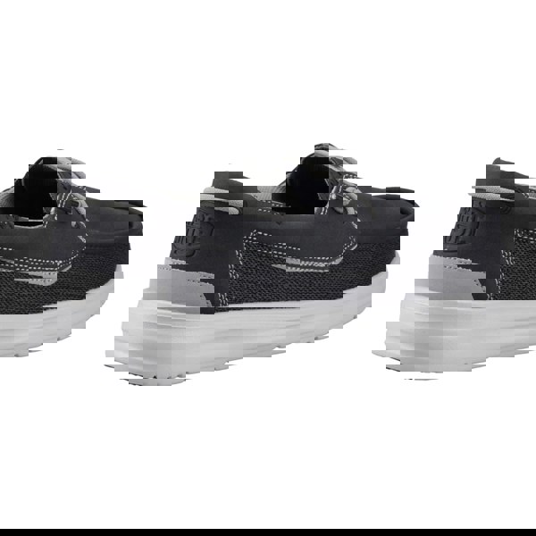 HEYDUDE Welsh Grip Classic Mesh Cotton Blend Men's Black/Storm Gray Boat Shoes