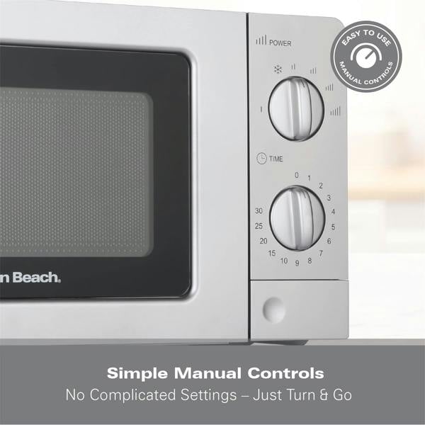 Hamilton Beach 20L Standard Microwave - Silver