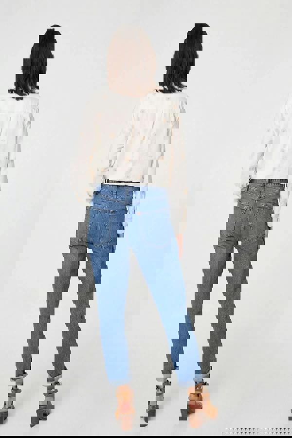 Cream | Embroidered Long Sleeve Relaxed Shirt