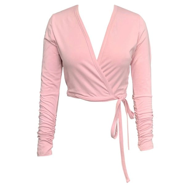 Frock Tales Daisy Ballet Wrap Top - Pink