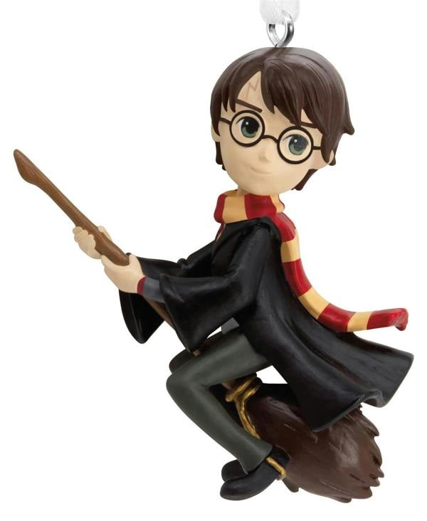 Harry Potter - Harry with Broomstick & Scarf Christmas Tree Ornament