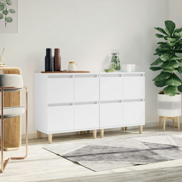 Berkfield Sideboards 2 pcs White 60x35x70 cm Engineered Wood