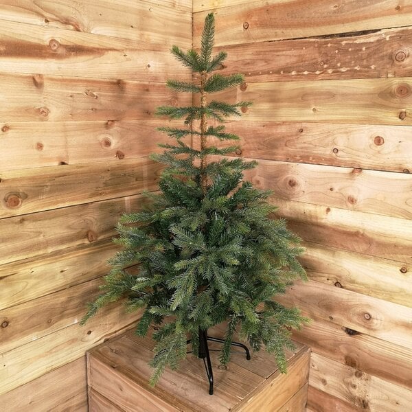 Samuel Alexander Everlands 120cm (4ft) Green Grandis Fir Real Look Christmas Tree with 575 Tips