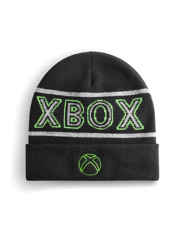 Xbox Boys Black Logo Beanie Hat (One Size)