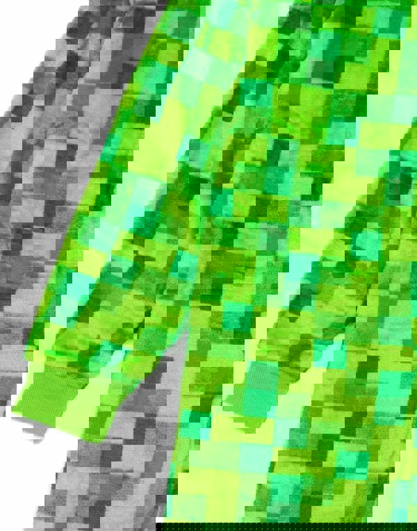 Minecraft Unisex Kids Green Pixelate Creeper Onesie