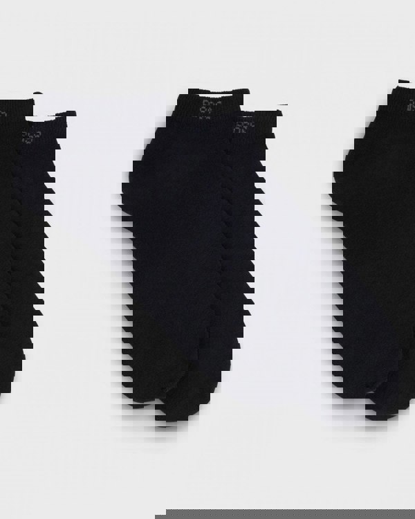 BOSS Orange Two-Pack of Ankle Length Socks in Stretch Fabric NOS - Black 001